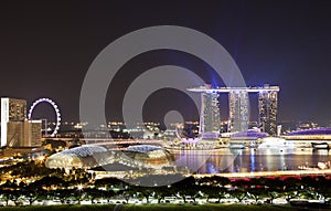 Singapore Evening Skyline