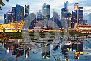 Singapore financial district