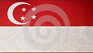 Singapore flag. The national flag of Singapore
