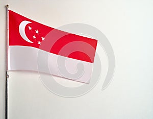 Singapore flag. The national flag of Singapore