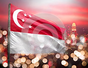 Singapore Flag. The National Flag of Singapore