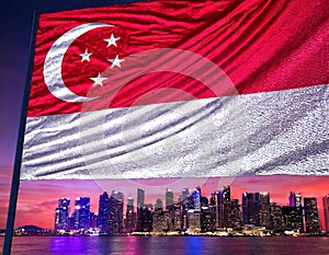 Singapore Flag. The National Flag of Singapore