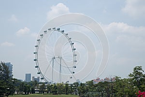 Singapore Flyer in daytime.