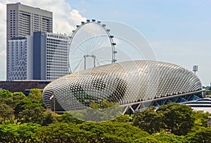 Singapore Flyer and Esplanade Theatres by the Bay