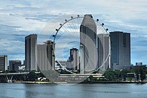 Singapore Flyer and the Marina CBD