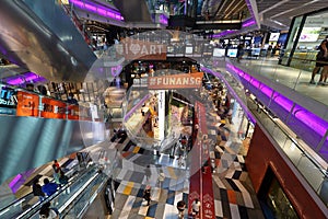 Singapore Funan retail mall buildings