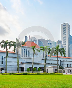 Singapore government and modern cityscape