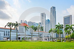 Singapore government and modern cityscape