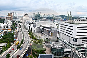 Singapore HarbourFront District and Brani Island Terminal