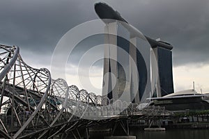 Singapore, Helix Bridge.