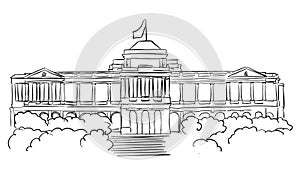 Singapore Istana Presidents residence Sketch photo