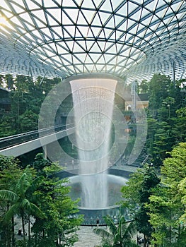 Singapore Jewel waterfall