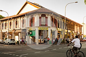 SINGAPORE - JULY 5, 2016 : Shop house in Singapore