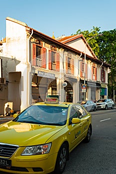 SINGAPORE - JULY 5, 2016 : Shop house in Singapore