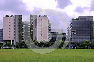 Singapore Jun2020 Panoramic view of Khoo Teck Puat Hospital, an integrated development together with the adjoining Yishun