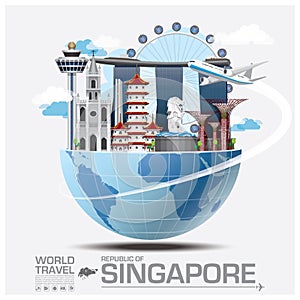 Singapore Landmark Global Travel And Journey Infographic