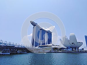 Singapore Marina Bay Sands Hotel and Art Science Museum