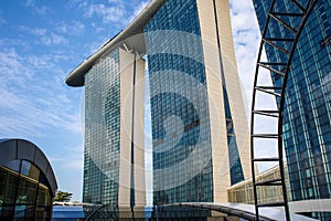 Singapore Marina Bay Sands Hotel from a different perspective