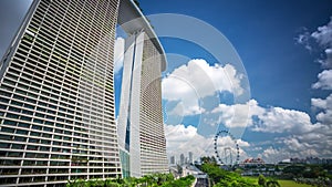 Singapore Marinabay sands Clouds Timelapse