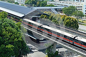 Singapore Mass Rapid Transit MRT Train Travel