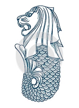 Singapore merlion icon