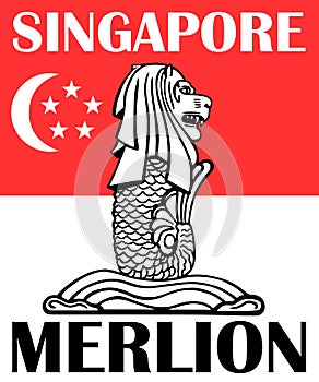 Singapore Merlion Sketch