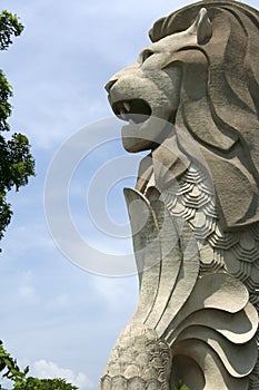 Singapore merlion statue