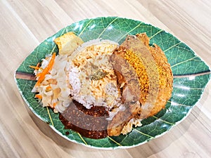 Singapore Nasi Ayam penyet photo