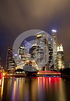 Singapore Night Cityscape