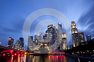 Singapore Night Cityscape photo