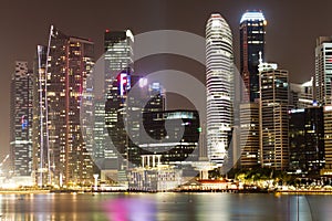 Singapore Night Cityscape