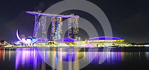 Singapore night view attractions