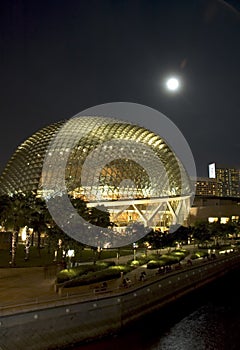 Singapore opera at night