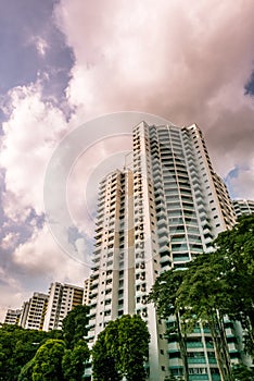 Singapore public residential housing apartment in Senja.