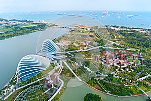 Gardens by the Bay bird's eye view