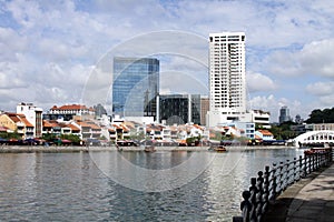 Singapore River and city skyline