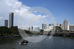 Singapore river esplanade theatre