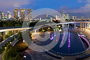 Singapores colorful skyline photo