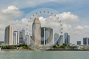 Singapore skyline business district, Marina Bay Sand