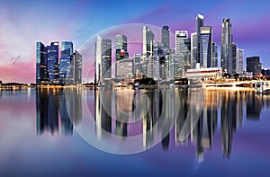 Singapore skyline - downtown city