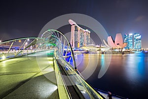 Singapore Skyline dusk