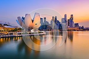 Singapore Skyline at Dusk photo