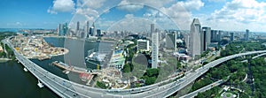 Singapore Skyline & Freeway photo