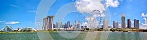 Singapore skyline panorama