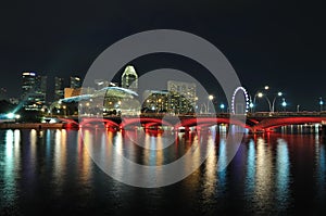 Singapore skyline and river