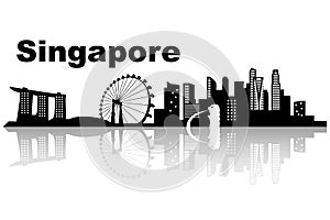 Singapore skyline skyline