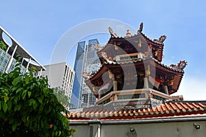 Singapore Temple Pagoda at Telok Ayer Road