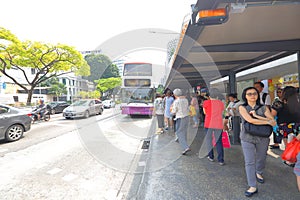 Singapore: Waiting for bus