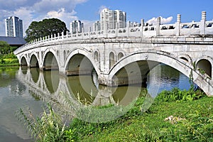 Singapore white rainbow bridge