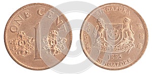 Singaporean cent coin